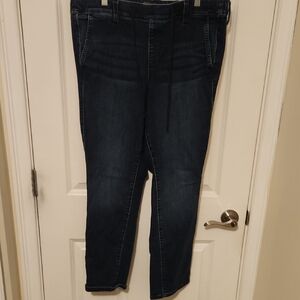 Torrid Blue Ankle Cropped Jeans with Smooth Finish
